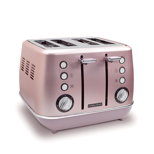 Morphy Richards Evoke Rose Quartz 4 Slice Toaster