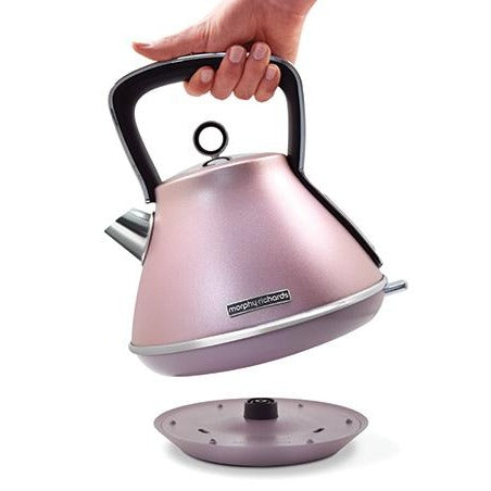 Morphy Richards Evoke Rose Quartz Pyramid Kettle