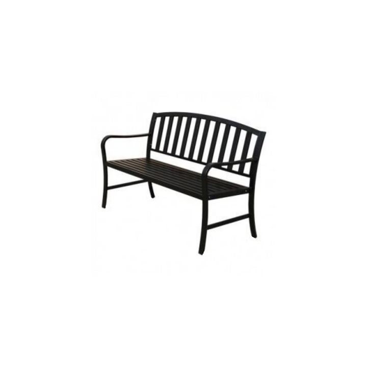 Black Metal Garden Bench