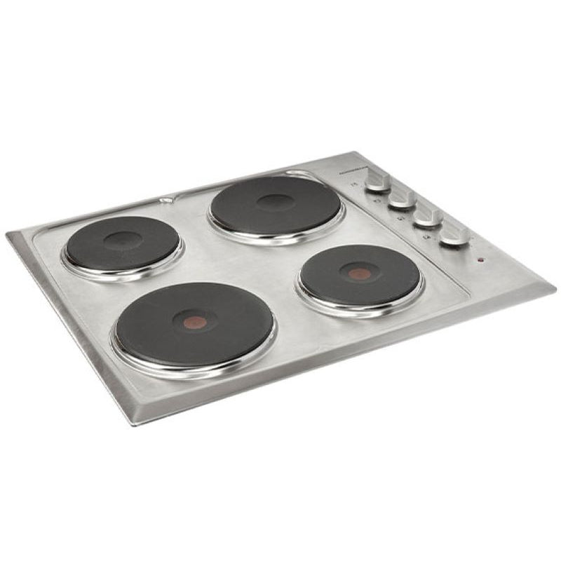 Nordmende 60cm Solid Plate Hob - Stainless Steel