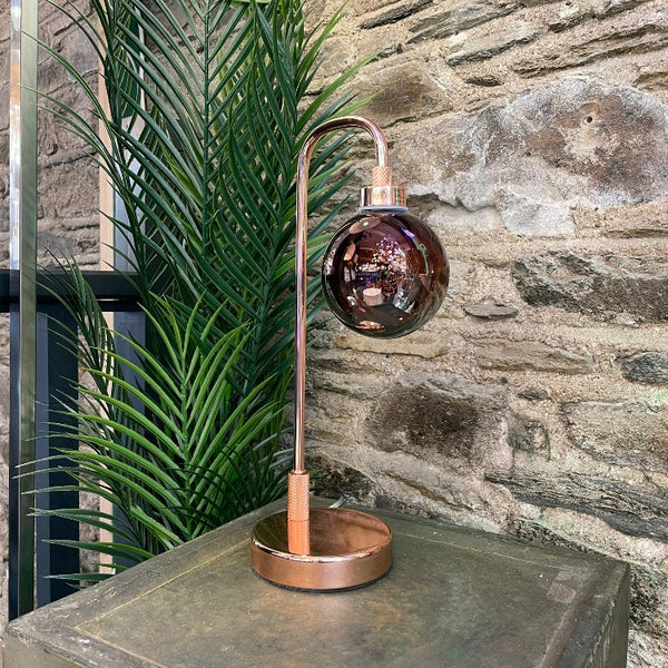 Tanner Copper Industrial Style Table Lamp