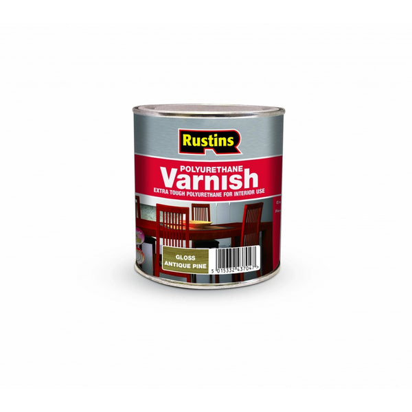 Rustins Polyurethane Varnish - Gloss Antique Pine