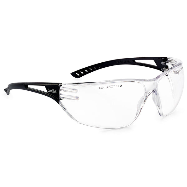 Bolle Slam Rimless Safety Glasses - Clear