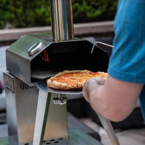 QUBESTOVE 12" CIRCULAR STEEL PIZZA PEEL