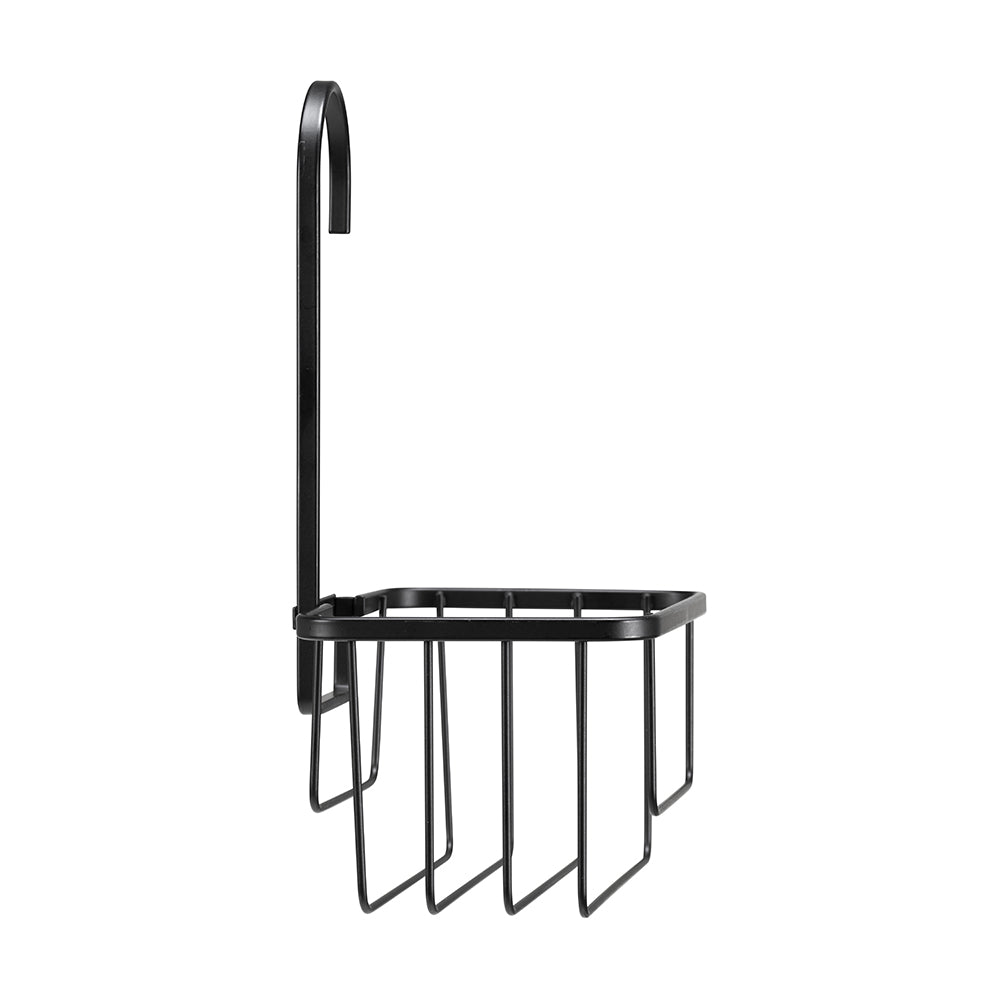 Hook Over Bathroom Caddy - Matt Black