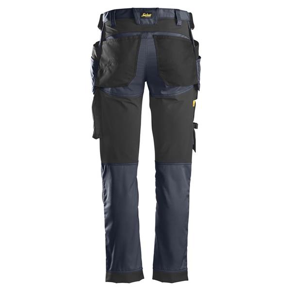 Snickers 6241 AllRoundWork Stretch Holster Pocket Trousers | Snickers Trousers - Navy/Black