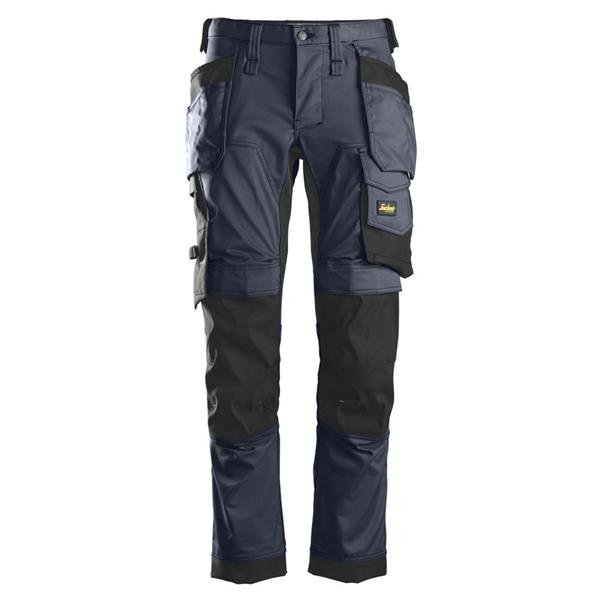 Snickers 6241 AllRoundWork Stretch Holster Pocket Trousers | Snickers Trousers - Navy/Black
