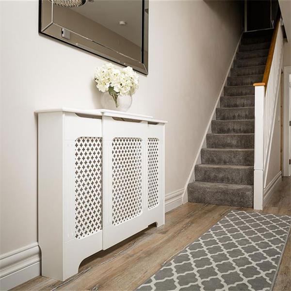 Tema Classic Adjustable White Radiator Cover Medium