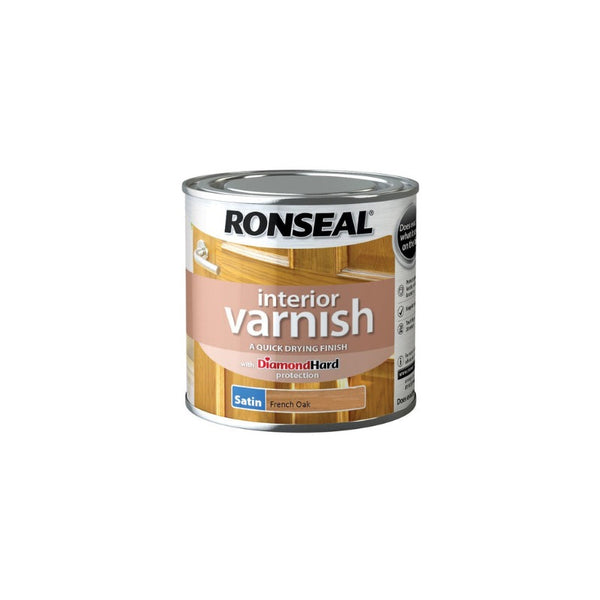 Ronseal Interior Varnish French Oak Satin 250ml