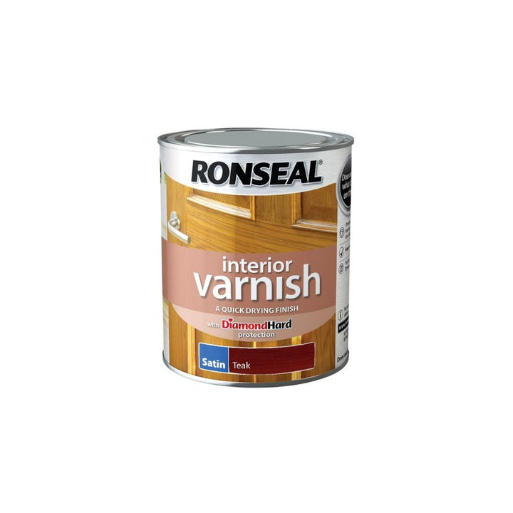 Ronseal Interior Varnish Teak Satin 750ml