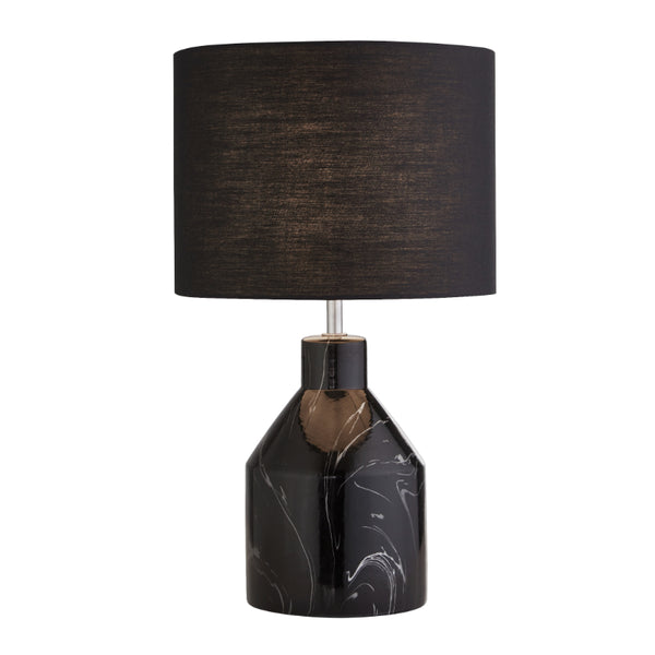 Black Marble Finish Table Lamp