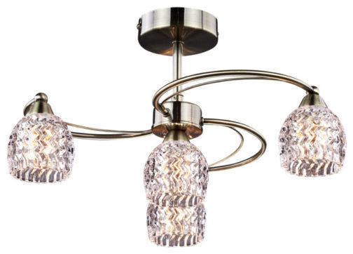 ANTIQUE BRASS CEILING LIGHT