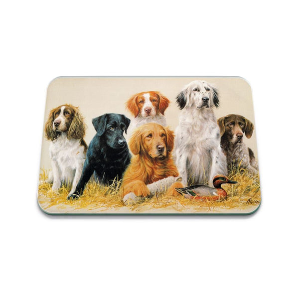 Dogs 40 X 30cm Medium Glass Worktop Protector