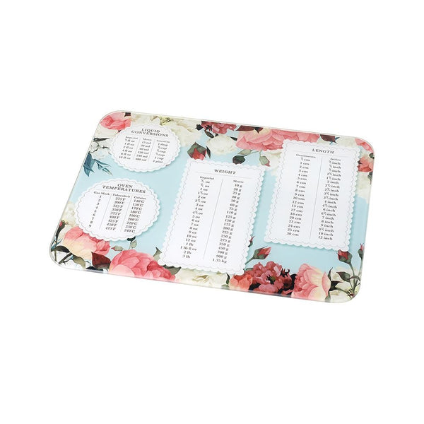 WEIGHTS & MEASURES FLORAL 40 X 30CM MEDIUM WORKTOP PROTECTOR