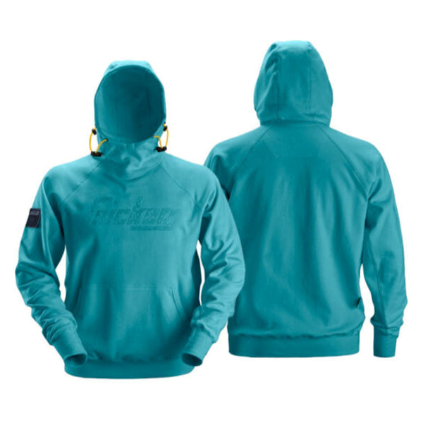 Snickers 2881 Logo Hoodie - Aqua Blue