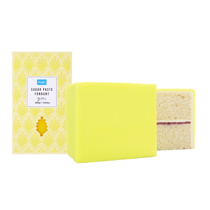 PME Sugar Paste Fondant – Yellow 250g