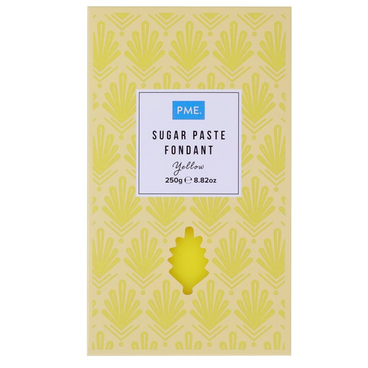PME Sugar Paste Fondant – Yellow 250g