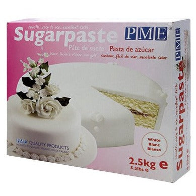 PME Sugarpaste White 2.5kg 5.5 lbs