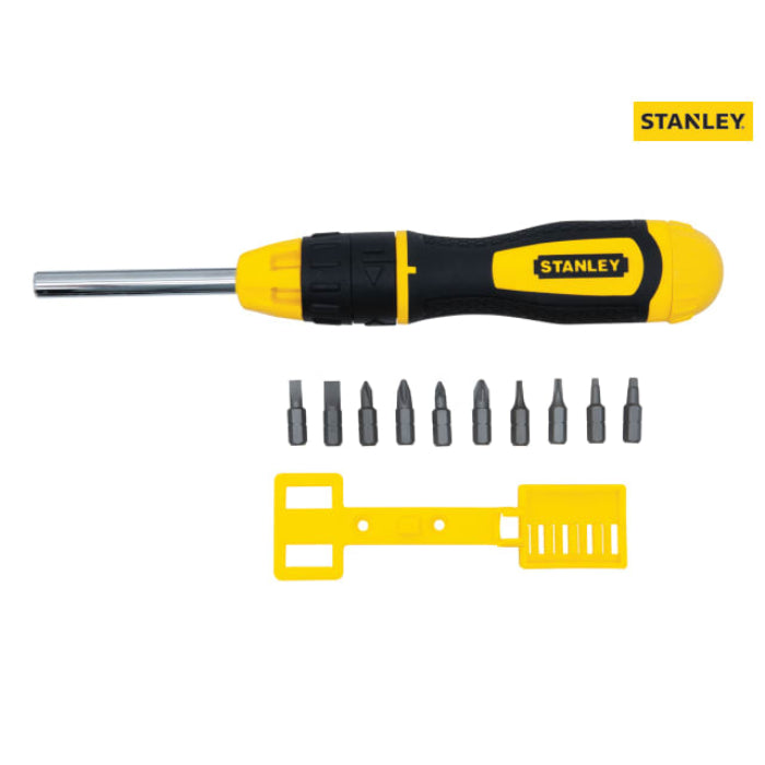 Stanley Multibit Ratchet Screwdriver &10 Bits