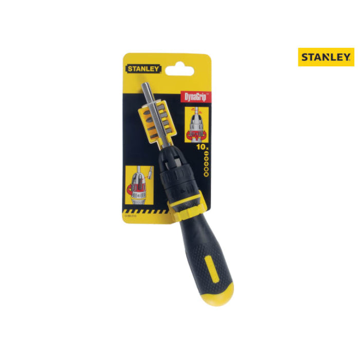 Stanley Multibit Ratchet Screwdriver &10 Bits