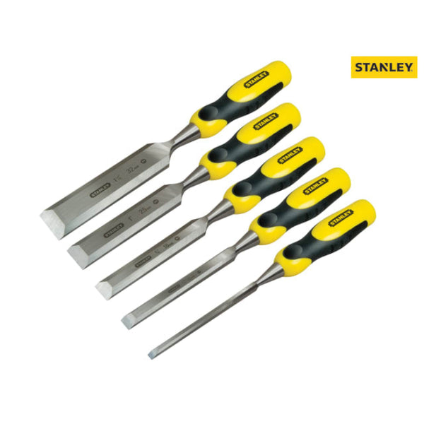 Stanley DYNAGRIP™ Bevel Edge Wood Chisel Set (6mm,12mm,18mm,25mm,32mm) (5 Piece)