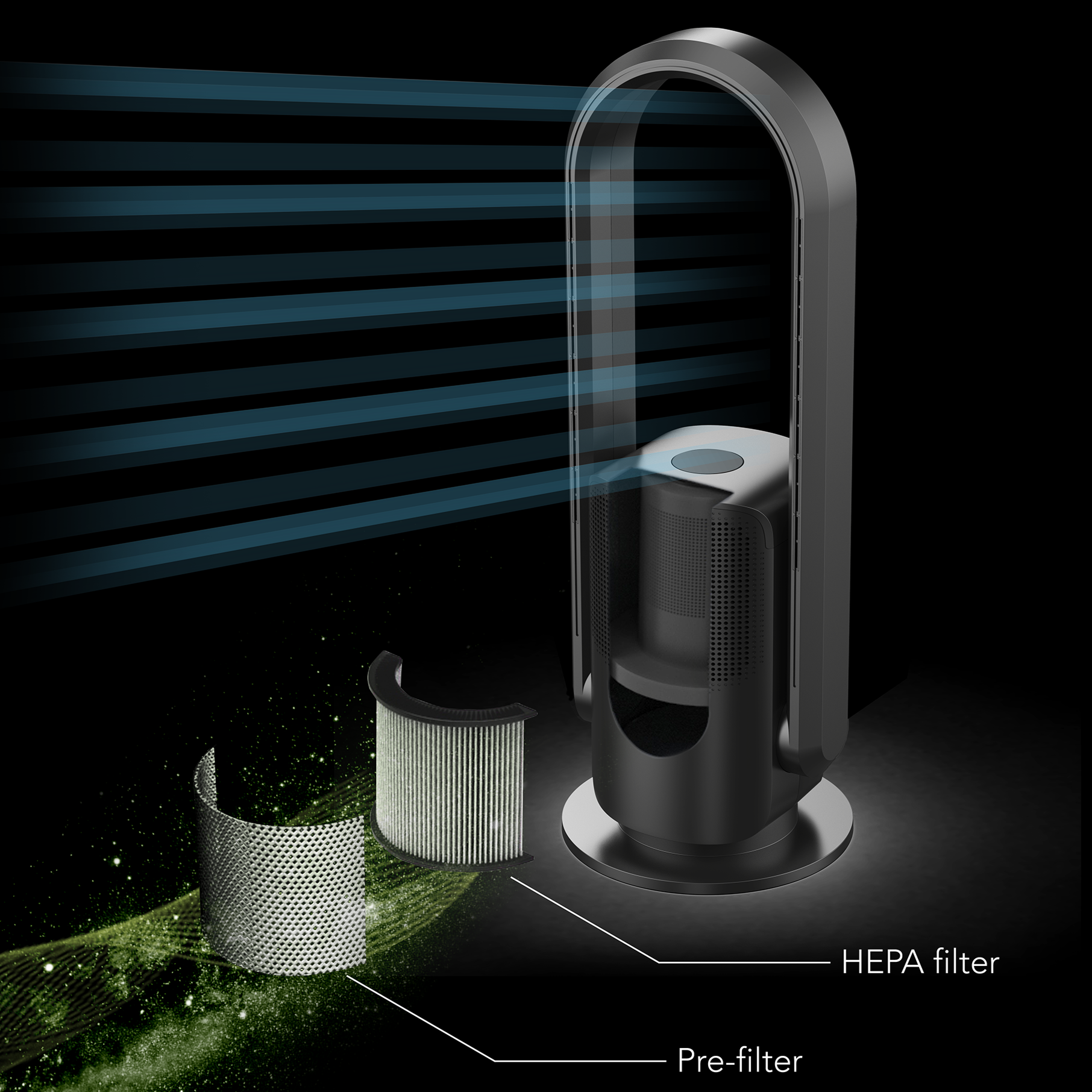 Replacement HEPA Filter – Sahara Heat Pure Cool Electric Heater