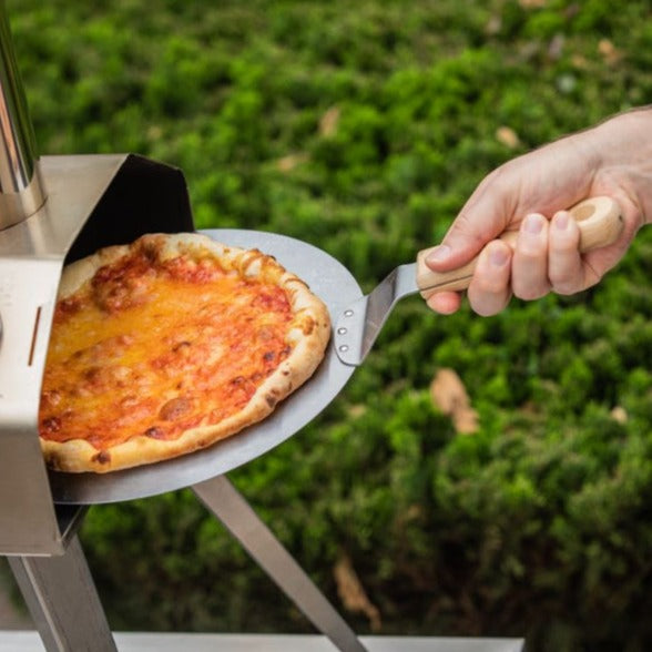 QUBESTOVE 12" CIRCULAR STEEL PIZZA PEEL