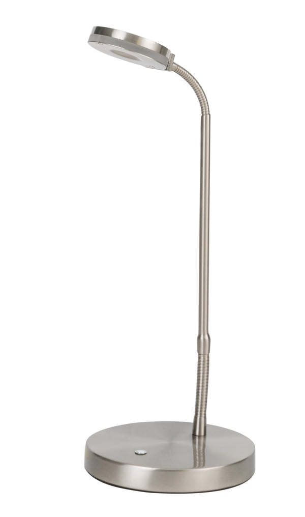 8W Led Desk Lamp Satin Nickle