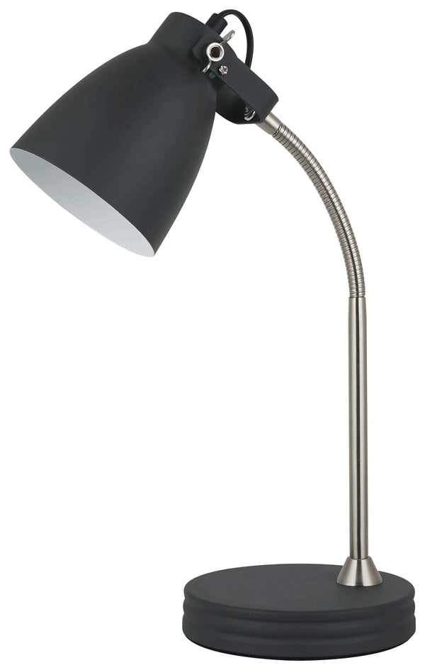 DARK GREY ANGLE POISE TABLE LAMP