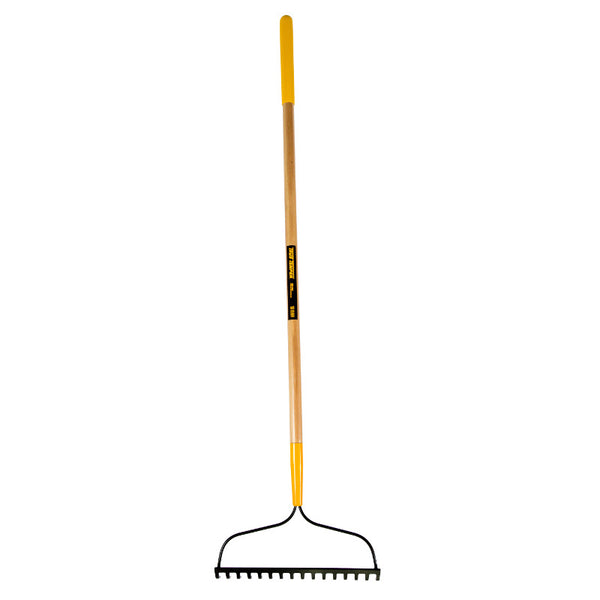 True Temper Bow Rake 16 Tooth Wood Handle