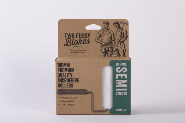 Two Fussy Blokes 100mm Semi Smooth Rollers x 10