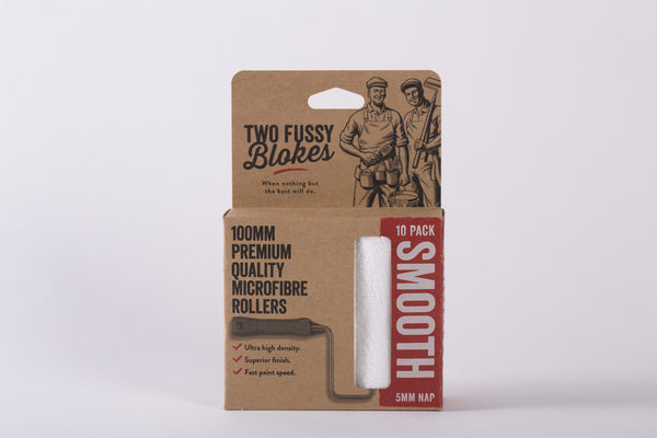 Two Fussy Blokes 100mm Smooth Rollers x 10