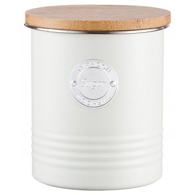 Typhoon 1 Ltr Living Collection Cream Sugar Canister