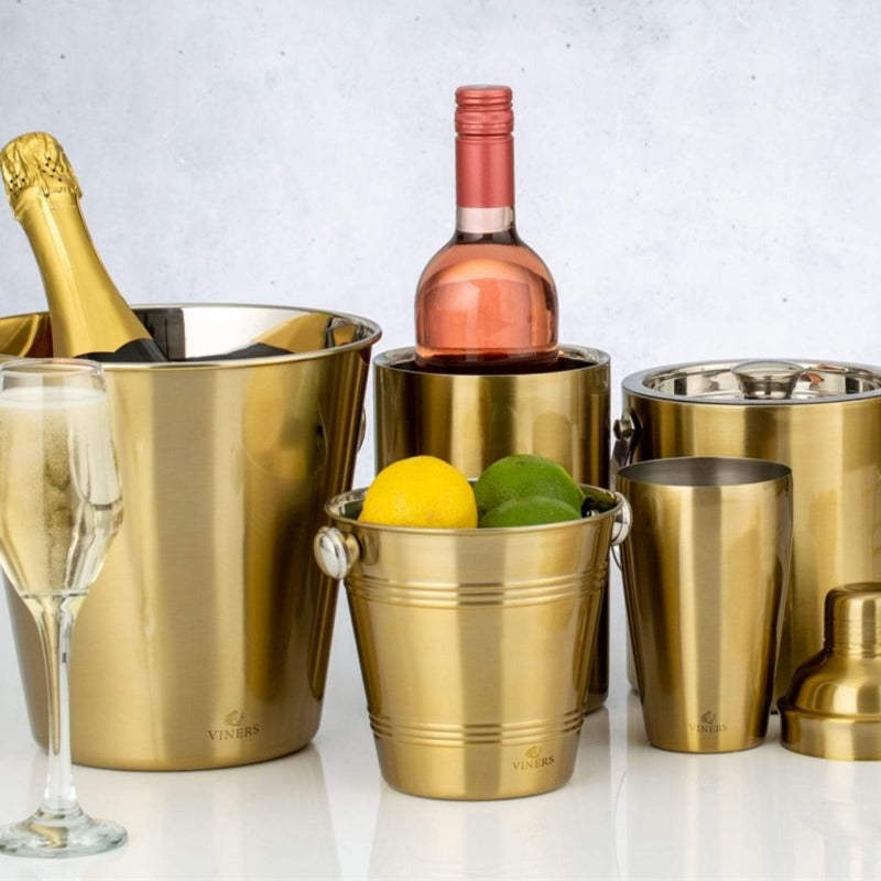 Viners Barware 4L Gold Champagne Bucket