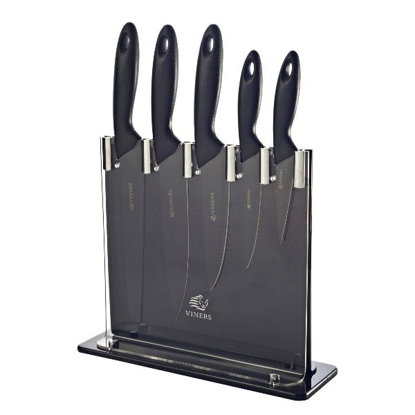 Viners 6 piece Silhouette Knife Block Set