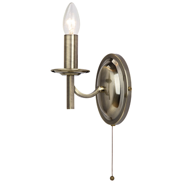 Antique Brass Lugano Wall Light Fitting