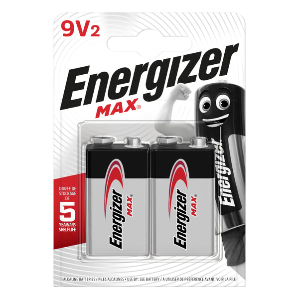 Energizer 9V Batteries 2 Pack