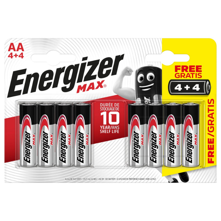 Energizer AA Batteries 4+4 Pack