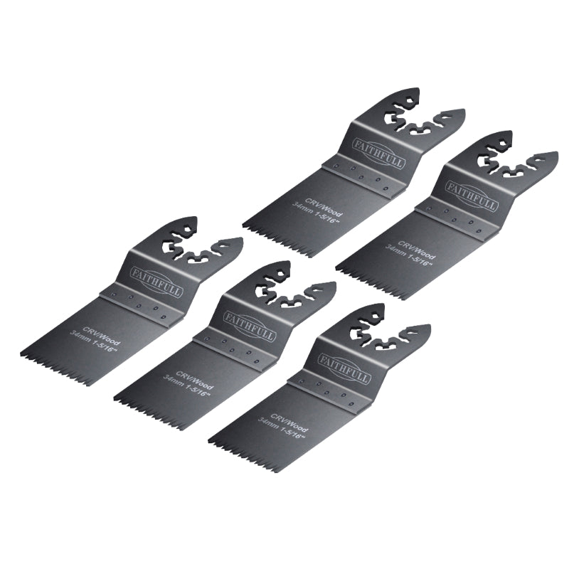 Faithfull 5 Piece 32mm Flush Cut Multi- Tool Blades