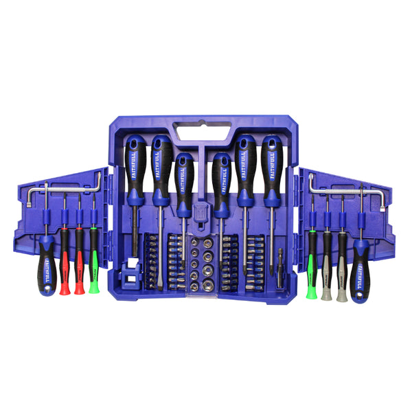 Faithfull 63 Piece Fold Out Screwdriver Set