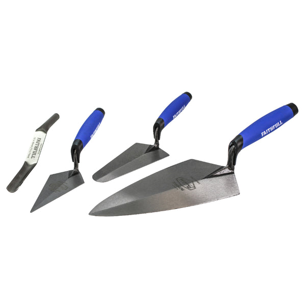 Faithfull 4 Piece Professional Brick Trowel Set