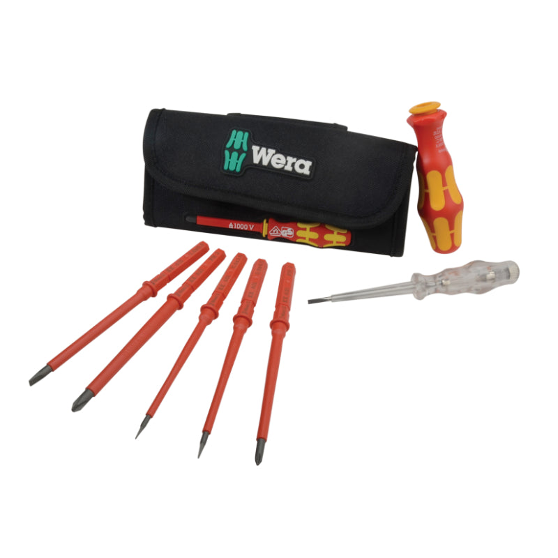 Wera 7 Piece VDE Interchangeable Screwdriver Set