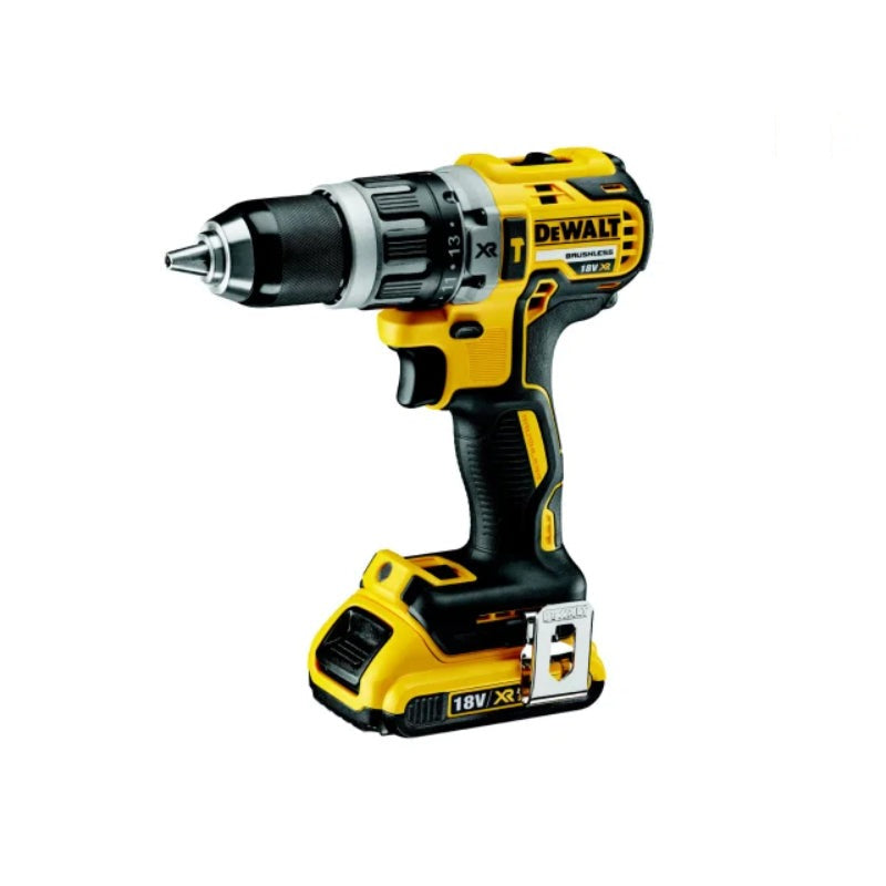 DEWALT DCD796D2 XR Brushless Combi Drill 18V 2 x 2.0Ah Li-ionDEWALT 18V XR Brushless Combi Drill & Brushless Impact Driver Twin Pack