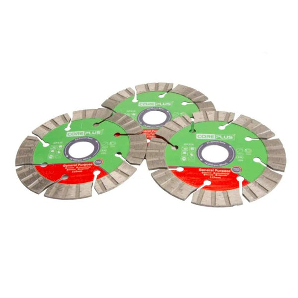 CorePlus Hybrid Diamond Blades 115mm Tin of 3