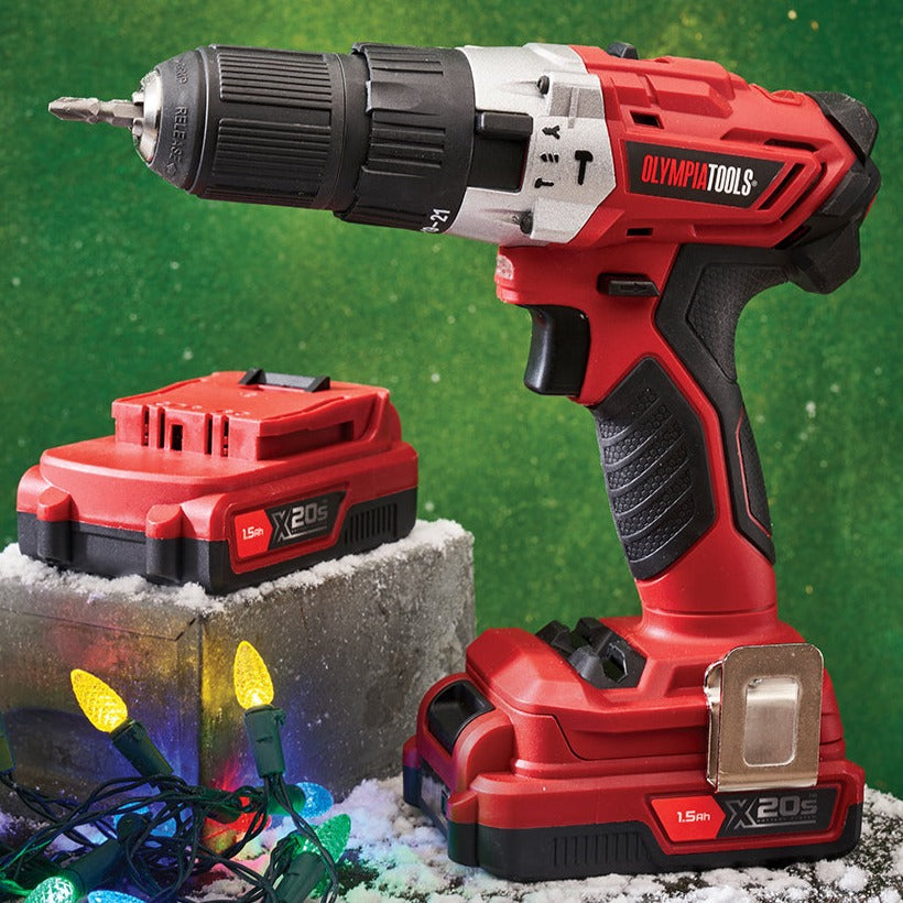 Olympia Tools X20S Combi Drill Driver 20V 2 x 1.5Ah Li-ion