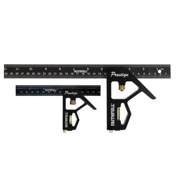 Faithfull Prestige Combination Square Twin Pack