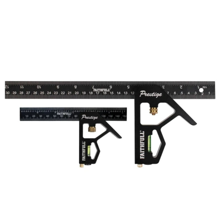Faithfull Prestige Combination Square Twin Pack