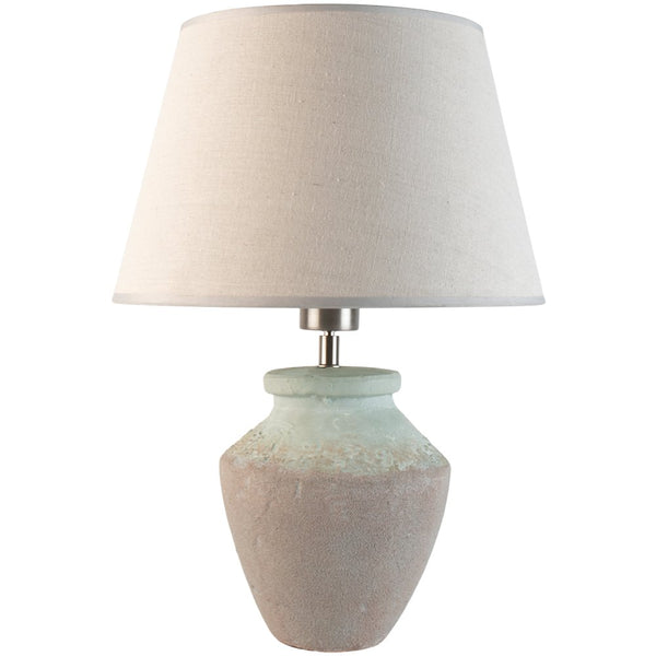Stoneware Lamp Juno With Cream Shade