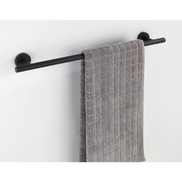 Wenko Bosio Matt Black Shower Towel Rail Uno