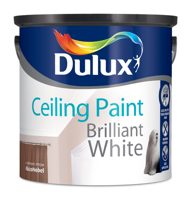 Dulux Ceiling Paint Pure Brilliant White 2.5L